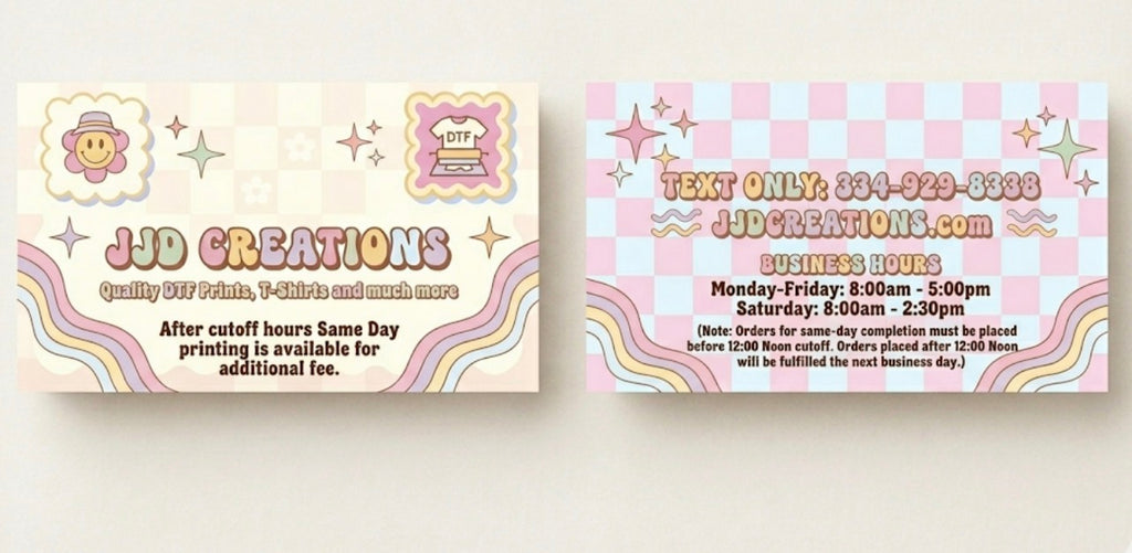 Custom business cards 2x3.5 inches