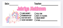 Load image into Gallery viewer, Personalized custom school envelopes
