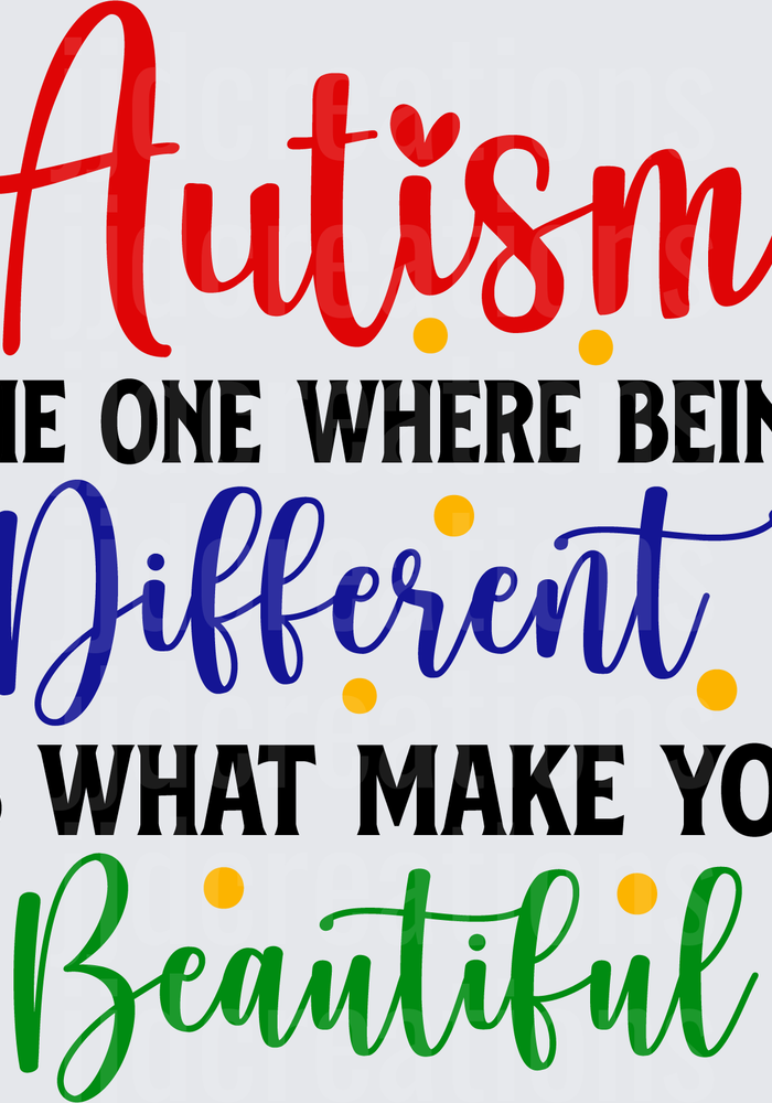 Autism The One where Being Different is What Make You Beautiful-01