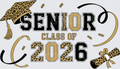 Senior Class of 2026 Leopard Print Graduation Cap and Diploma