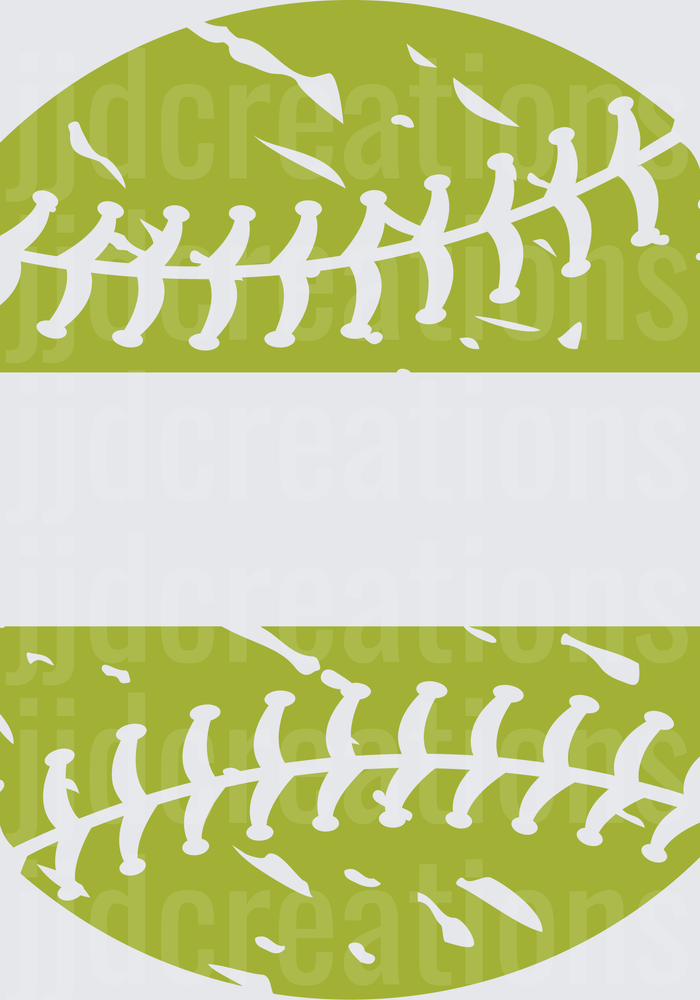 Distressed softball