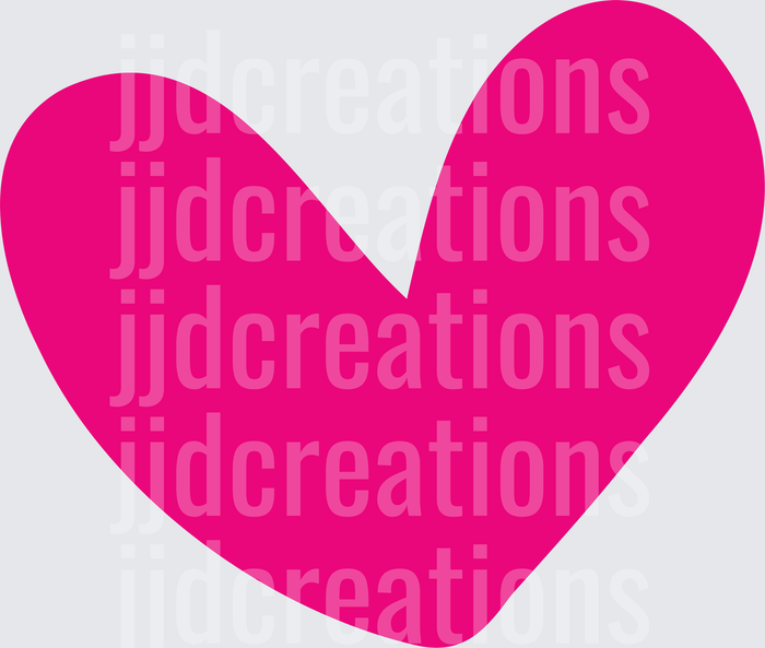 Hot Pink Heart Shape Design
