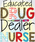 Educated Drug Dealer Nurse Medical Syringe Band-Aid Design