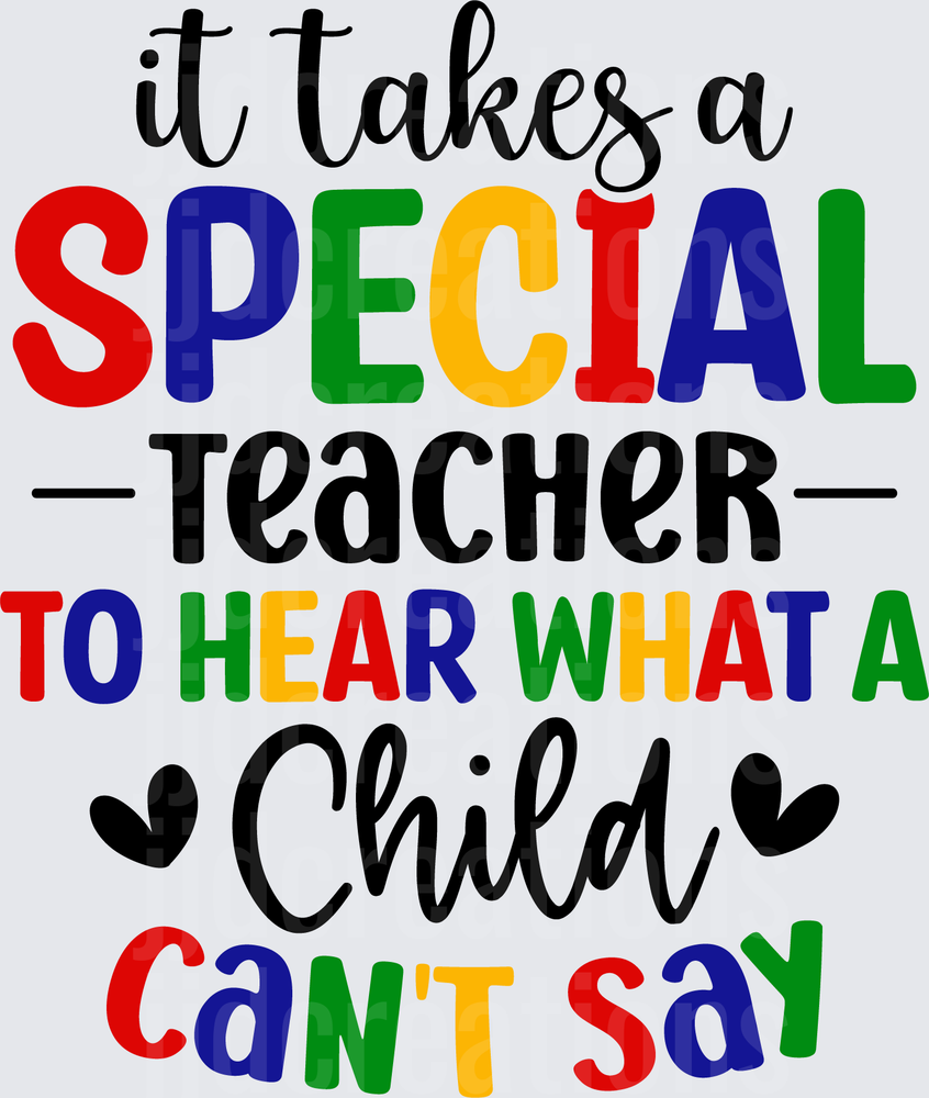 It Takes a Special Teacher to Hear What a Child Can't Say
