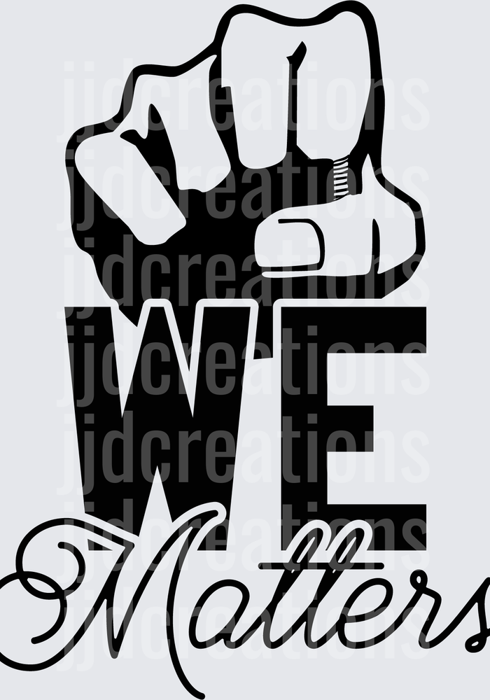 My Kid Matters Fist with Script Typography