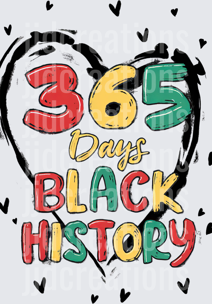 365 Days Black History Month Celebration Design