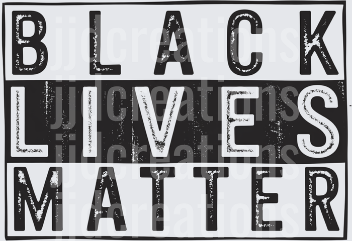 Black Lives Matter Distressed Typography Design