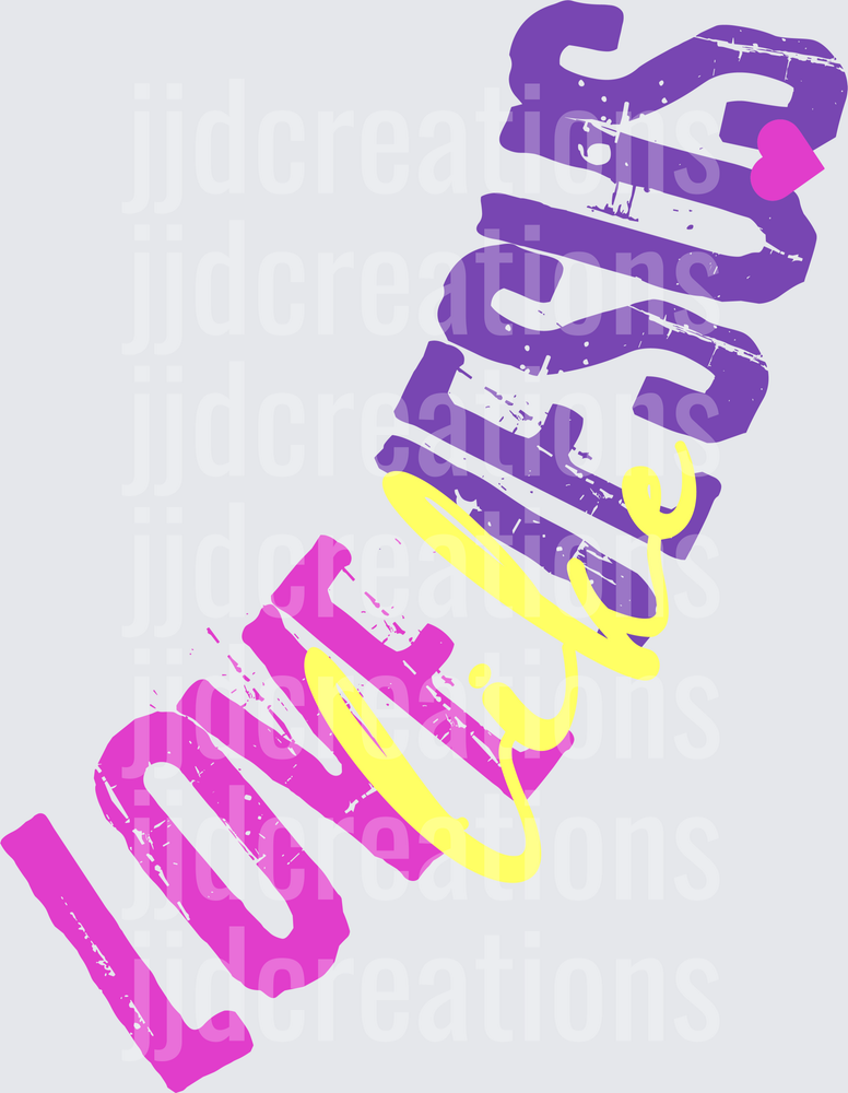 Awesome Retro Typography Design in Purple Pink Yellow Gradient
