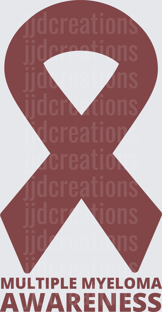 Multiple Myeloma Awareness Burgundy Ribbon