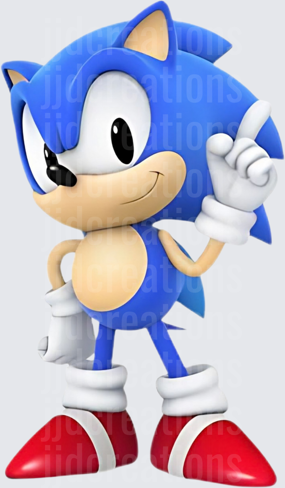 Sonic the Hedgehog Pointing Finger Gesture