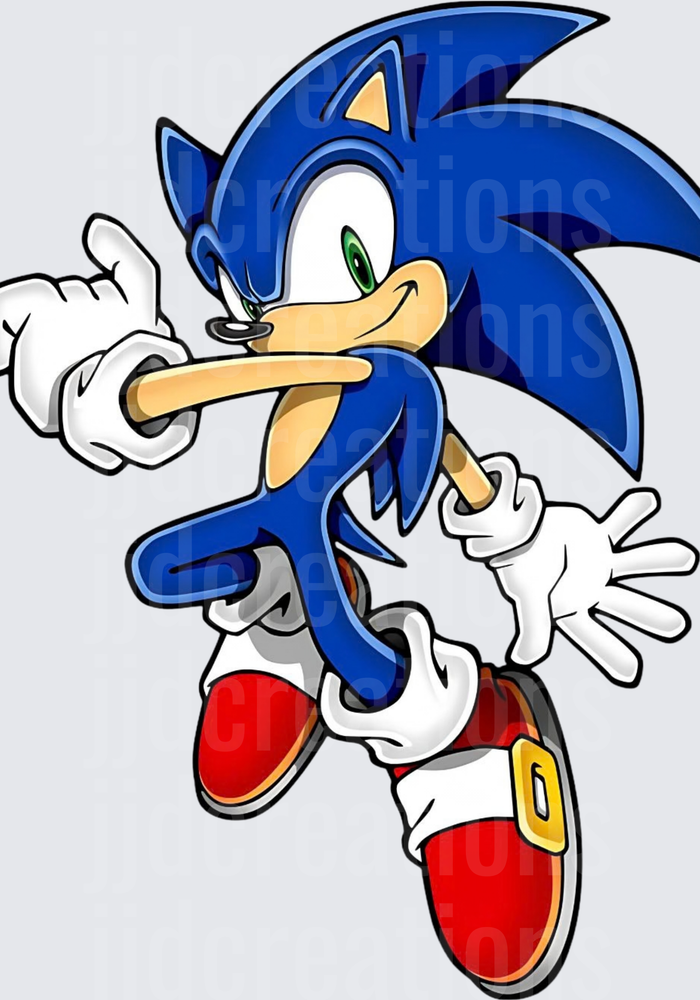 Sonic the Hedgehog Running Pose Classic Blue Character