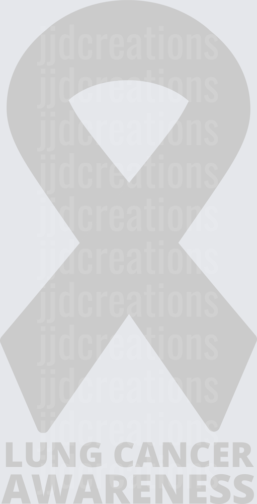 Lung Cancer Awareness Grey Ribbon Design