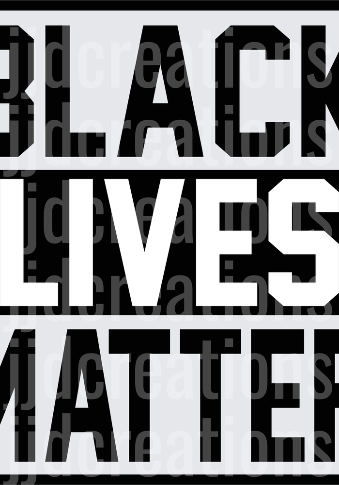 Black Lives Matter Bold Typography Design