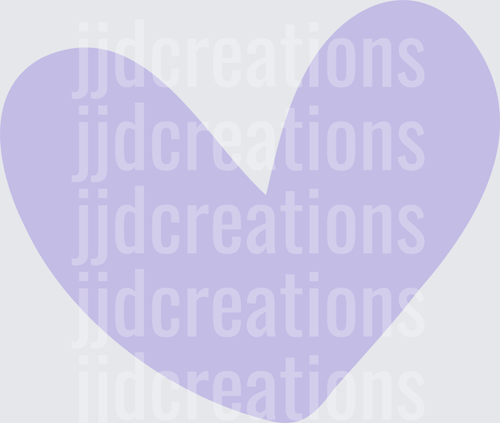 Lavender Purple Heart Shape Design