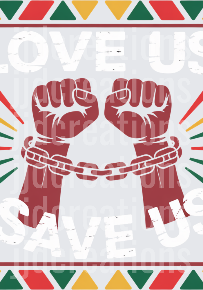 Juneteenth Freedom Chains Broken Fists Raised Liberation