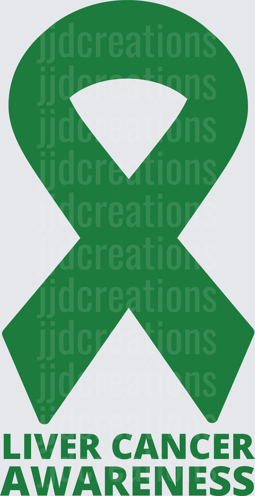 Green Ribbon Liver Cancer Awareness Symbol