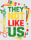 Juneteenth 1865 They Not Like Us Celebration Design