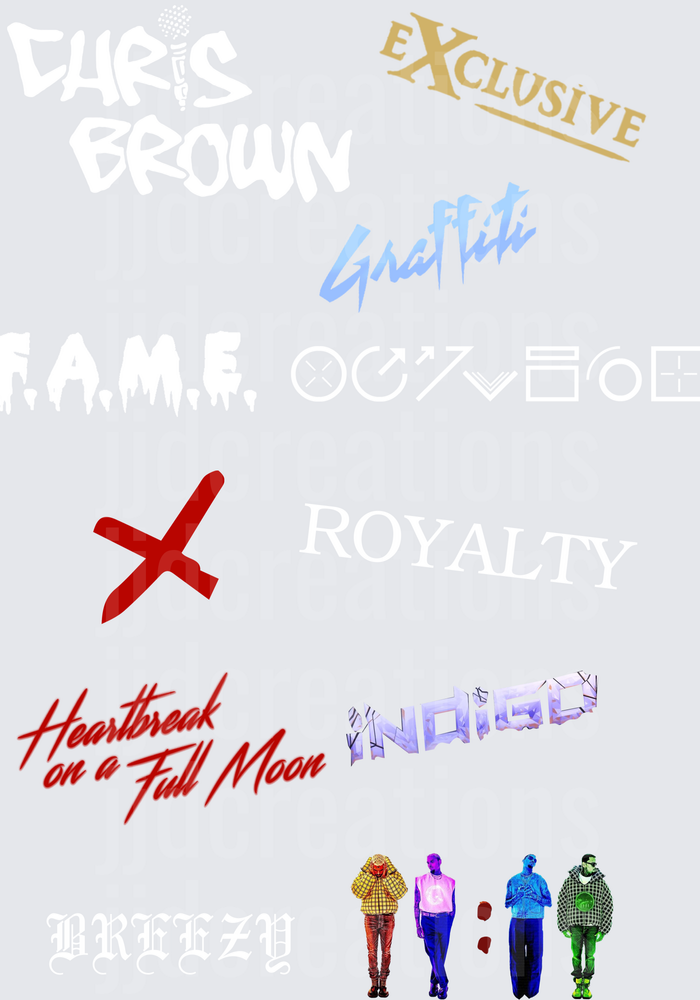 Heartbreak on a Full Moon Chris Brown Album Cover Design