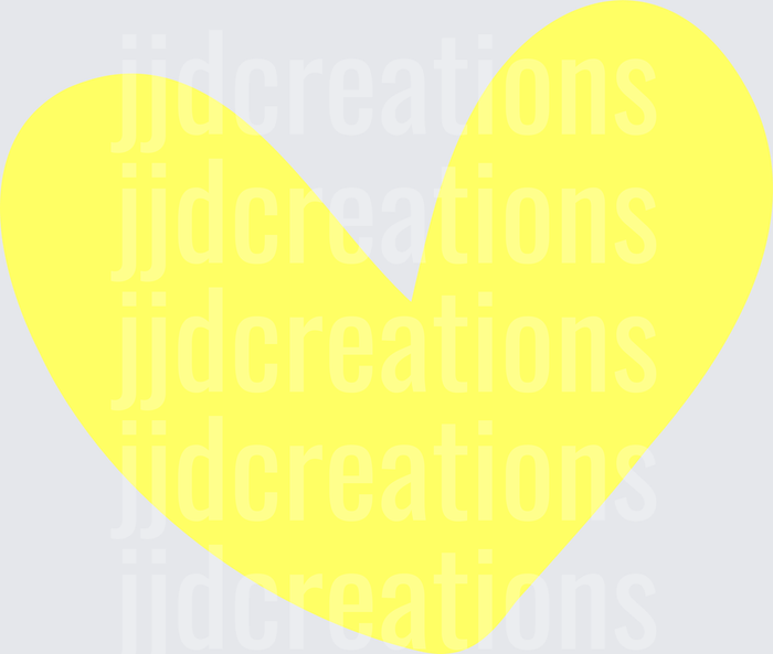 Yellow Heart Shape Design