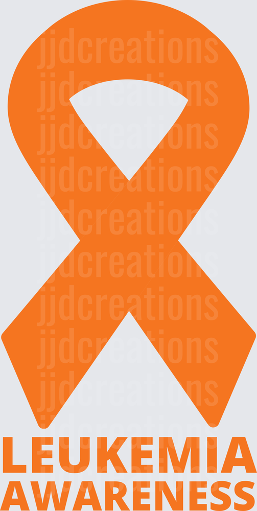 Orange Ribbon Leukemia Awareness Symbol